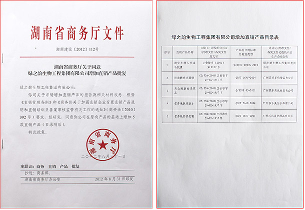 开云手机站登录入口新增5款直销产品获国家商务部批准