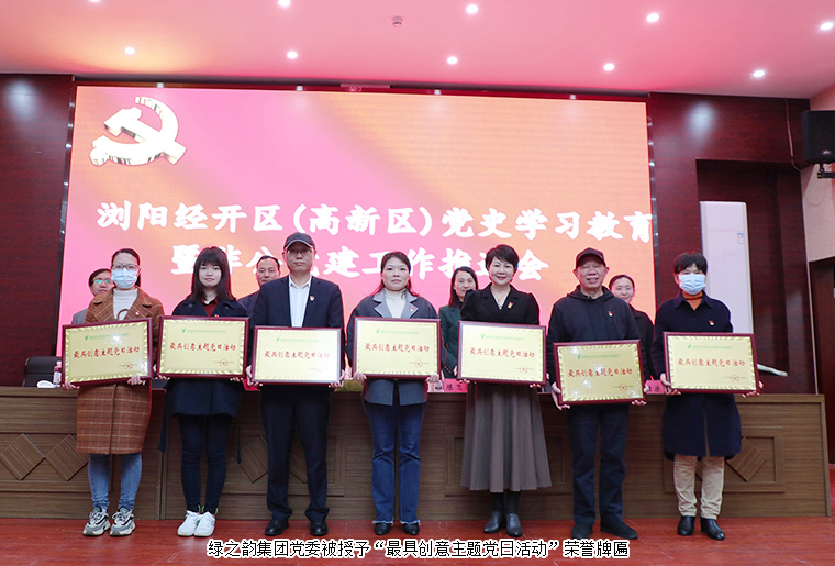 浏阳经开区（高新区）党史学习教育暨非公企业党建工作推进会召开，开云手机站登录入口党委再获表彰